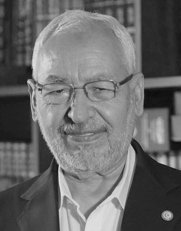 Rached Ghannouchi (b&w)