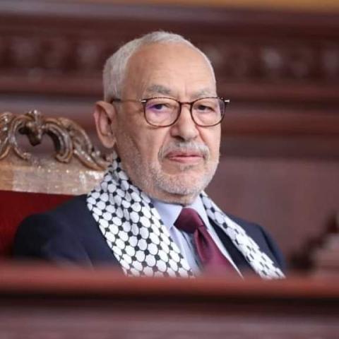 Rached Ghannouchi in the Tunisian parliament